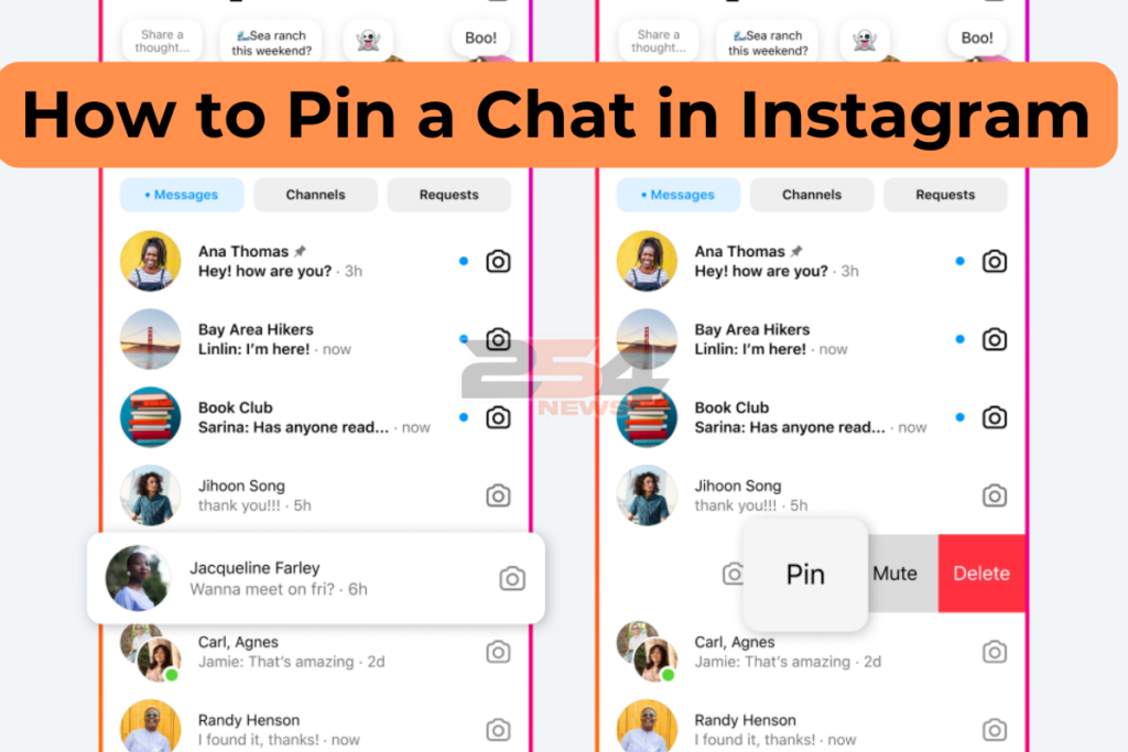 How to Pin a Chat in Instagram
