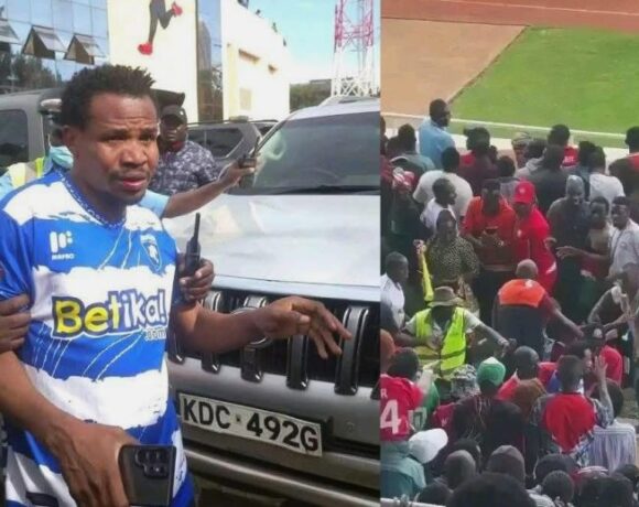 MP Peter Salasya Attacked by Angry Fans at Nyayo Stadium.