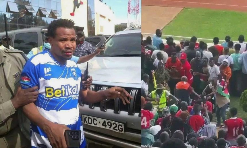 MP Peter Salasya Attacked by Angry Fans at Nyayo Stadium.