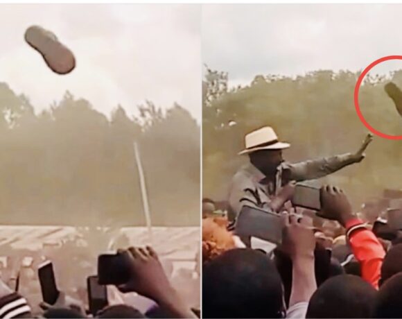President Ruto Attacked by Shoe in Migori