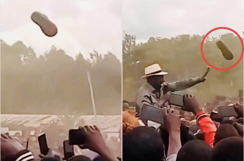 President Ruto Attacked by Shoe in Migori