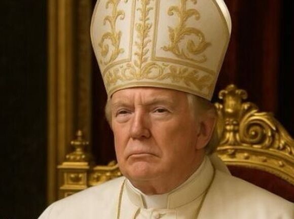 President Trump AI Pope Image