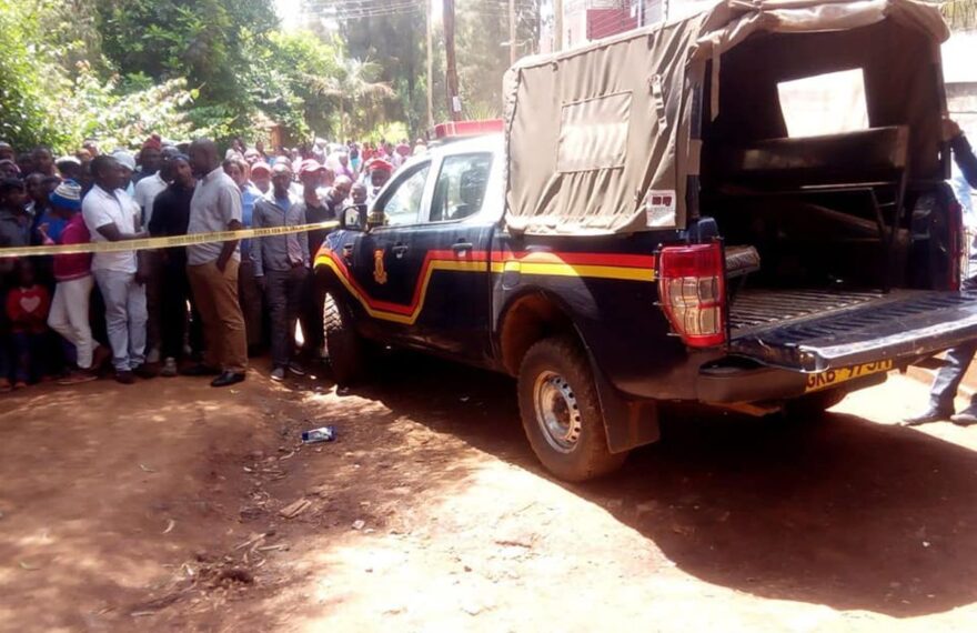 Police at crime scene