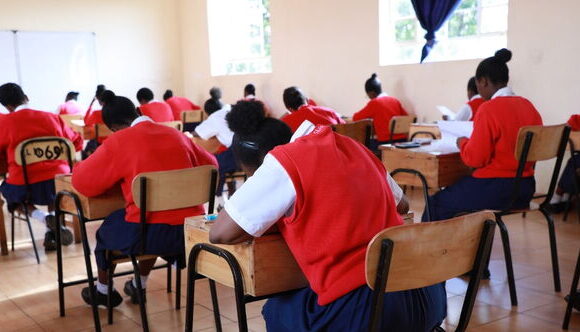 Candidates sitting for exams