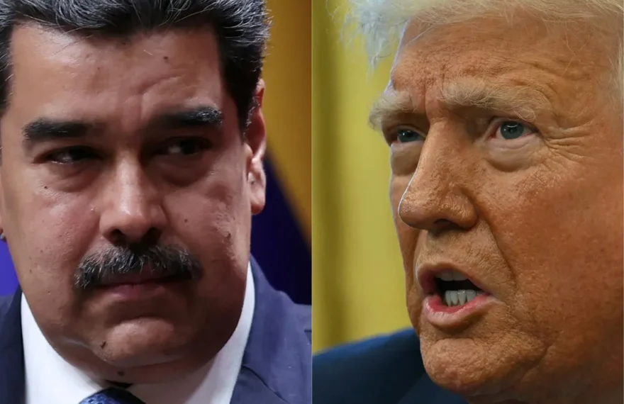 Venezuela President Nicolas Maduro (left) and US President Donald Trump (right)