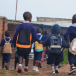 Children going to school