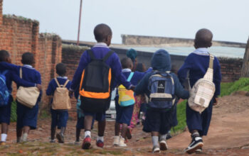 Children going to school