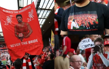 Always the bridesmaid' - Liverpool fans savagely mock Mikel Arteta and Martin Odegaard after beating Arsenal to Premier League title