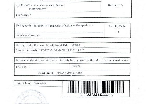 County Government Services in Kenya: Land Rates and Business Permits