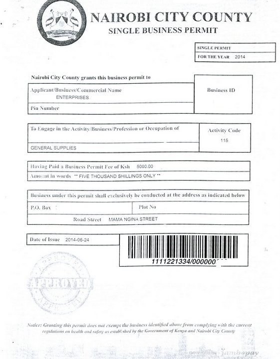 County Government Services in Kenya: Land Rates and Business Permits