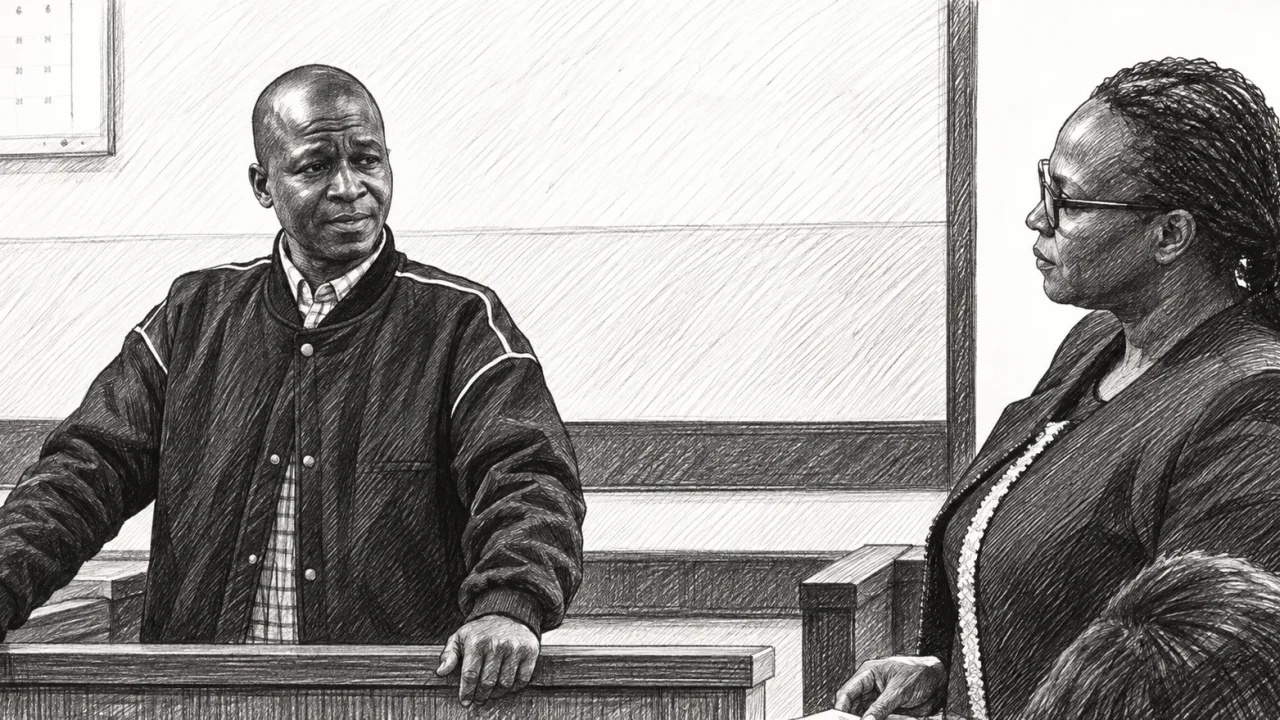 Former housekeeper Chrispinus Shihemi testifies at the Nairobi High Court regarding the alleged 2019 assault of Tob Cohen by his wife, Sarah Wairimu. (Photo: NEWS)