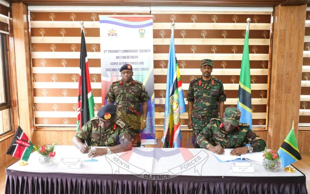 KDF, Tanzania Military Agree to Step Up Border Patrols and Intelligence Sharing