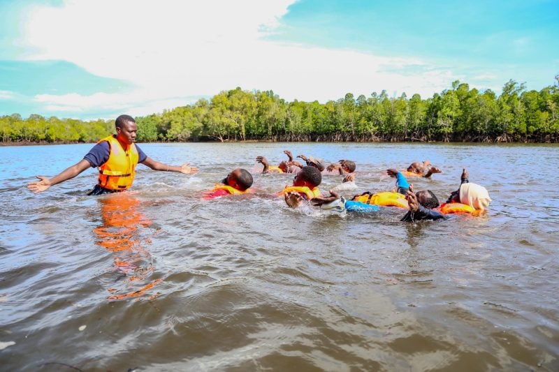 Coastal waters along Kenya’s shoreline