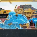 MV Da Yang at Lamu Port carrying refinery construction machinery