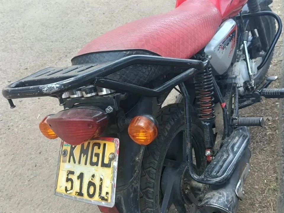 Motorcycle linked to the Mathew Kyalo Mbobu murder investigation