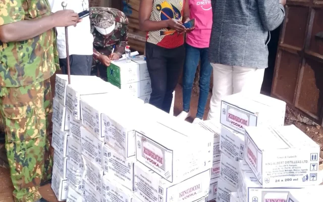 NACADA Seizes Thousands of Suspected Illicit Liquor Bottles in Nandi