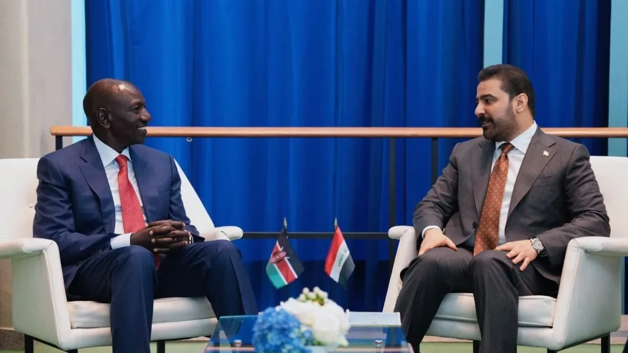 William Ruto and Iraqi Prime Minister Ali Faleh Al-Zaidi