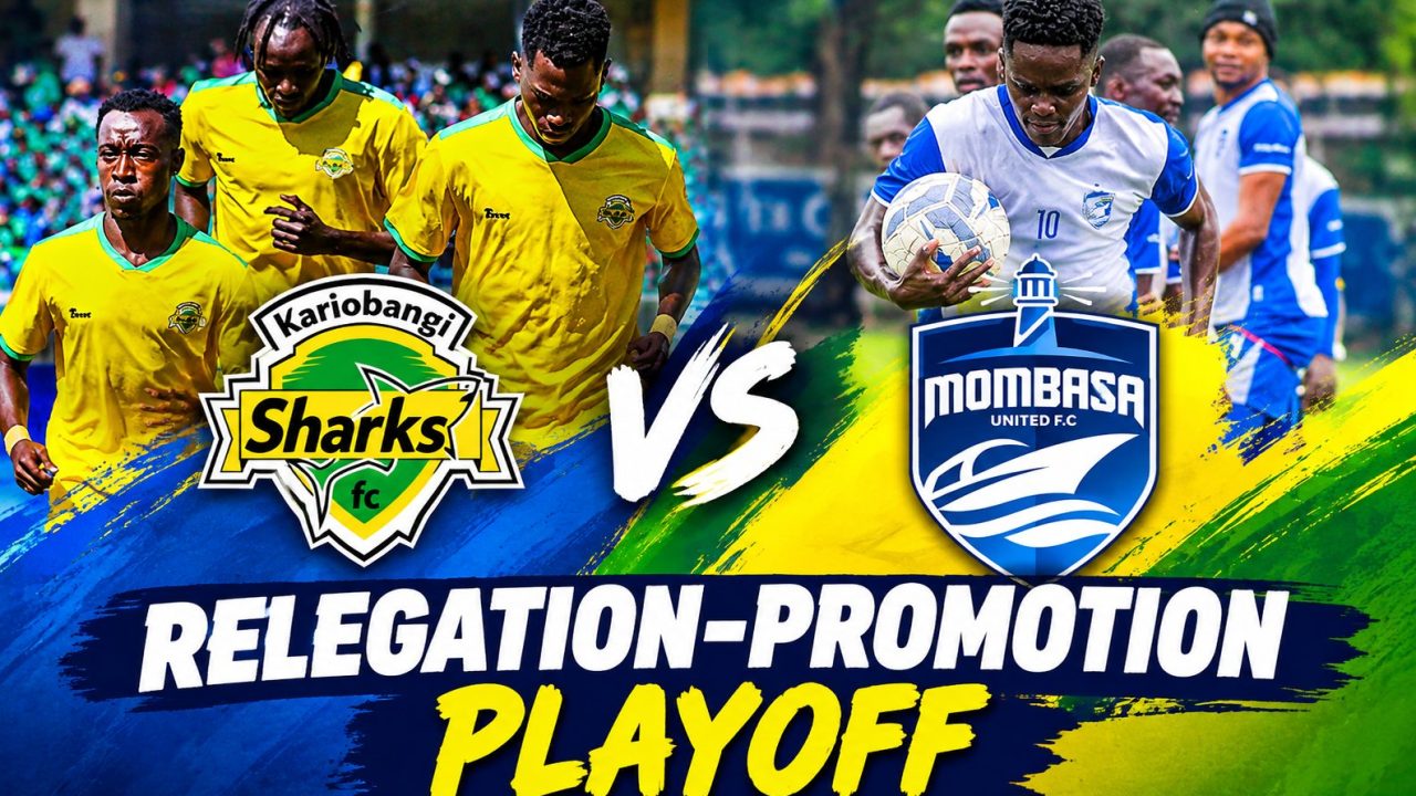 Kariobangi Sharks and Mombasa United playoff