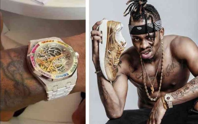 Diamond Platnumz Flaunts Sh46.8 Million Rainbow Watch