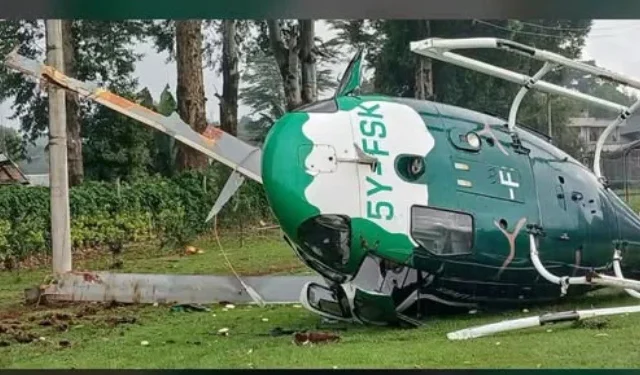 KFS Helicopter Crashes in Kericho, Environment PS Festus Ng’eno Among Five Occupants
