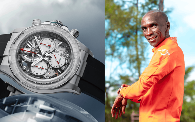 Eliud Kipchoge Unveils 57-Gram Feather Watch