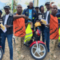 Johannes Bolo Gifts Motorbikes to Westlands Youth Group
