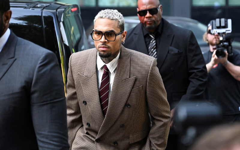 American R&B singer Chris Brown