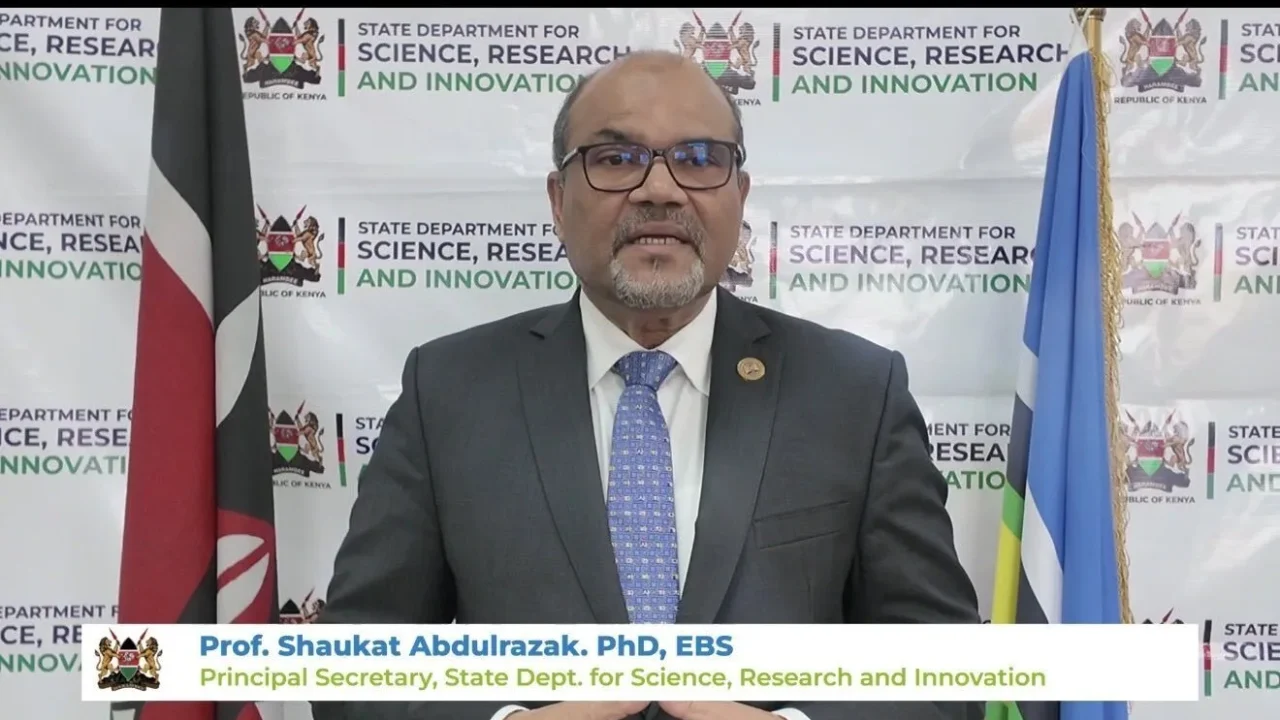 Science, Research and Innovation Principal Secretary Shaukat Abdulrazak