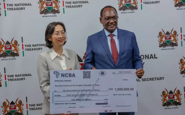 China Gives Kenya KSh 259 Million for Ebola Preparedness and Drought Relief