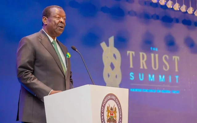 Mudavadi urges accountability and fairer institutions at Global Trust Summit