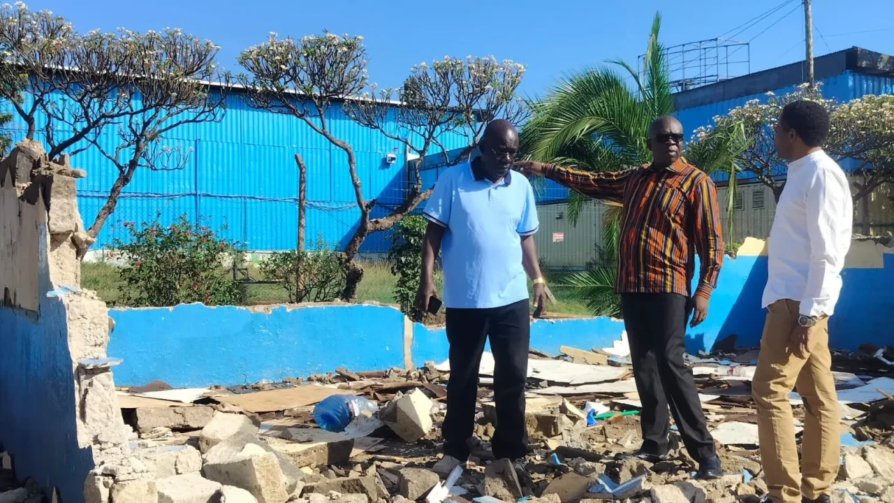 Demolition site of Joel Omino CGK ECD School and neighbouring church