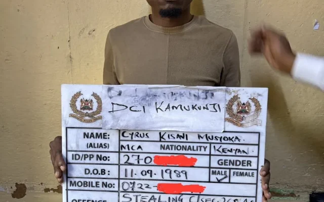 Kitui MCA arrested over alleged phone thefts in Nairobi CBD