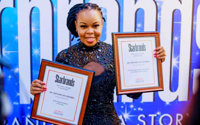 Muthoni wa Kirumba wins top presenter award for second consecutive year
