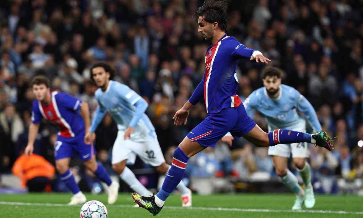 Paris Saint-Germain and Manchester City Champions League match