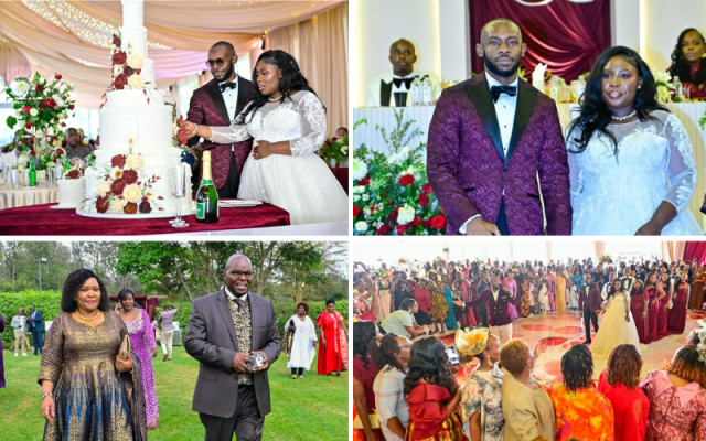 Renee weds Jeremy: KWS boss Erustus Kanga’s daughter celebrates in Karen