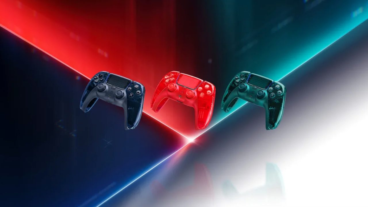Sony Prism Collection transparent DualSense controllers