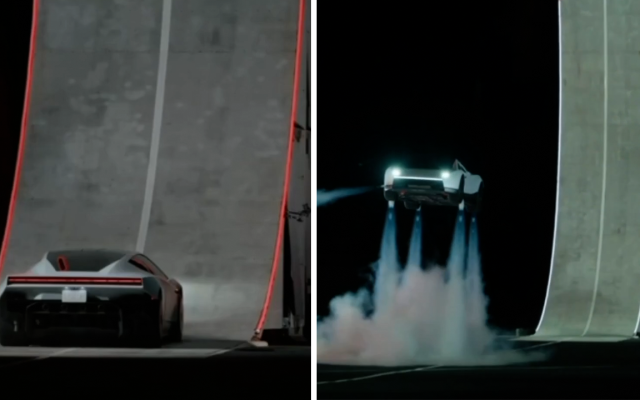 Tesla Roadster prototype takes flight as Musk showcases thruster technology