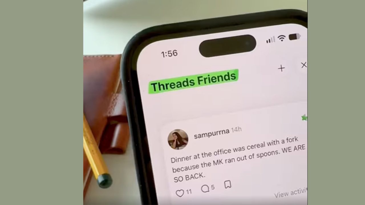 Threads Friends smaller-group sharing feature