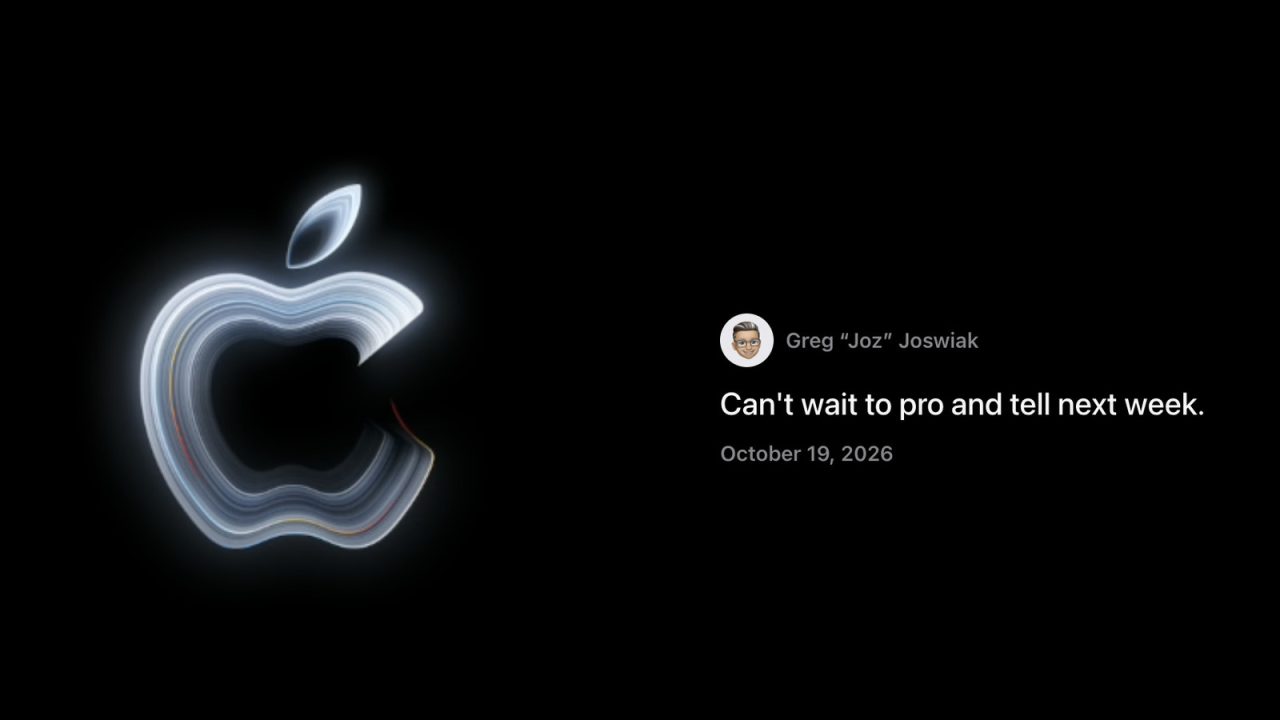 Apple screenshot accompanying the Pro and Tell event preview